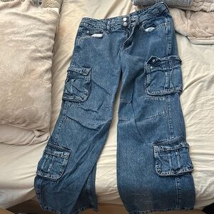 Aeropostale Blue Cargo Women Jeans